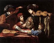 SPADA, Lionello The Concert wtr oil painting reproduction